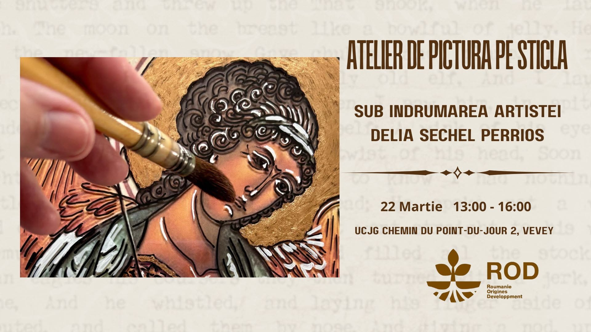 Atelier de pictură pe sticlă